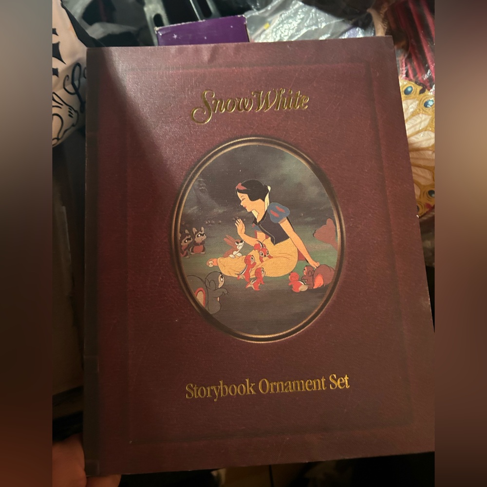 Disney Snow White storybook ornaments